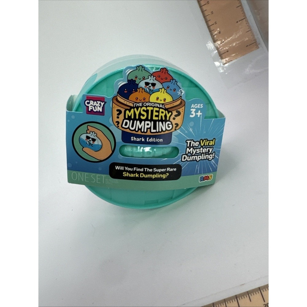 RMS Crazy Fun Mystery Dumpling Shark Edition Teal Squishy Blind Box New Sealed